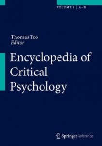 International Encyclopedia of Critical Psychology