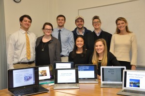The Digital Image of the City, American Studies, Trinity College 2015. Standing, left to right: Andrew Fishman ’16, Madelaine Feakins ’16, Rick Naylor ’16, Dalton Judd ’16, Assistant Professor of American Studies Jack Gieseking, and Callie McLaughlin ’16. Seated, left to right: Molly Mann ’16 and Georgianna Wynn ’16. CC BY-SA-NC Trinity College 2015.